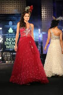 Model walks the ramp for Anjalee and Arjun Kapoor at Aamby Valley City India Bridal Week 2011 Day 1