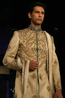 Model walks the ramp for Anjalee and Arjun Kapoor at Aamby Valley City India Bridal Week 2011 Day 1