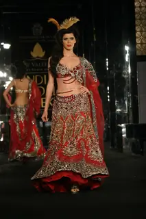Model walks the ramp for Anjalee and Arjun Kapoor at Aamby Valley City India Bridal Week 2011 Day 1