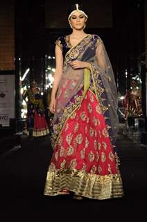 Model walk the ramp in Aamby Valley City India Bridal Week 2011 at Sahara Star