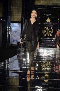 Model walks the ramp at Aamby Valley India Bridal Week day 2. .