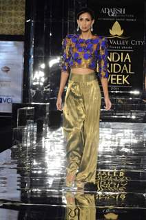 Model walks the ramp at Aamby Valley India Bridal Week day 2. .