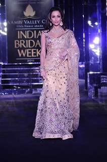 Malaika Arora Khan walks the ramp for designer Bhairavi Jaikishen's show at Amby Valley India Bridal Week day 2. .