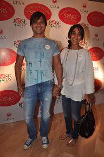 Vivek Oberoi with wife at CPAA Rose Day meet