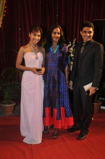 Mouli, Rajshri and Mazher at ITA Awards at Yashraj studios in Mumbai