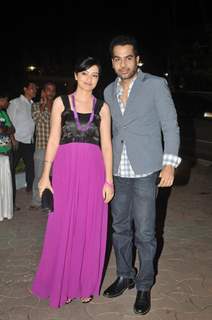 Sachal Tyagi with wife Jaya at ITA Awards at Yashraj studios in Mumbai