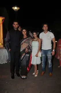 Nandish, Rashmi, Tina and Sharhaan at ITA Awards at Yashraj studios in Mumbai