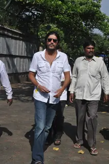 Chunky Pandey at Producer Surinder Kapoor funeral at Vile Parle in Mumbai