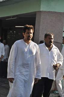 Anil Kapoor at Producer Surinder Kapoor funeral at Vile Parle in Mumbai