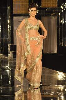 Model walks on the ramp for Shane & Falguni Peacock at Mumbai