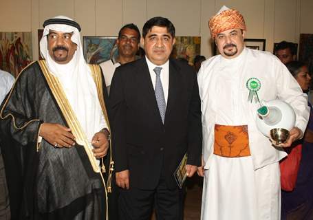 Saudi Arabia Deputy Minister Saleh Bin Abdul Aziz AL-Meghaileth and MEA Secretary Sanjay Singh at the inauguration of ''Saudi Cultural Week