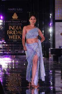 Model walks on the ramp for Neeta Lulla Show at India Bridal week 2011 Day 4 in Grand Hyatt, Mumbai