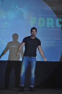 John Abraham during the promotion of their film 'Force' in Mumbai