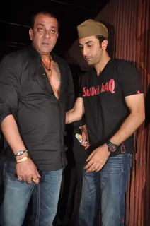 Sanjay Dutt at Ranbir Kapoor's bday and Rockstar bash at Aurus
