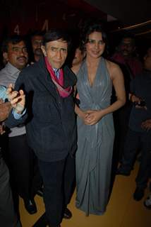 Priyanka Chopra with Dev Anand at Premiere of film 'Chargesheet' in Cinemax