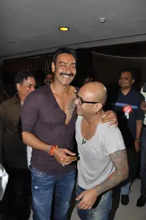 Ajay Devgan felicitated by Ex Mithibai College association headed by Krishna Hegde