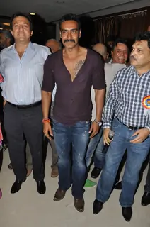 Ajay Devgan felicitated by Ex Mithibai College association headed by Krishna Hegde