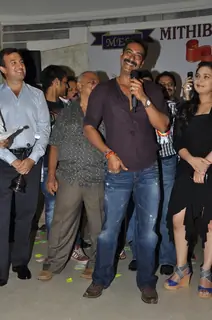 Ajay Devgan felicitated by Ex Mithibai College association headed by Krishna Hegde
