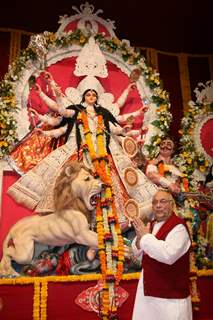 Celebs at Sarbojanin Durga Puja Pandal in Mumbai