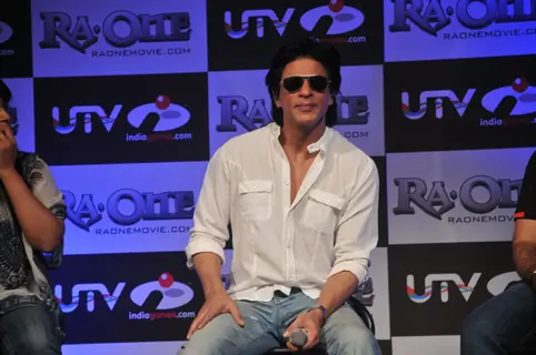 Shah Rukh Khan unveils the 'Ra.One' game at the Grand Hyatt