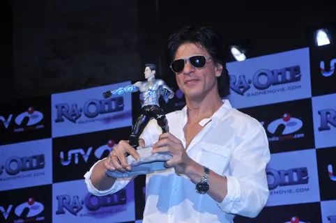 Shah Rukh Khan unveils the 'Ra.One' game at the Grand Hyatt