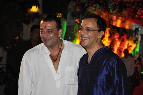 Vidhu Vinod Chopra grace Sanjay Dutt's Mata Ki Chowki in Bandra