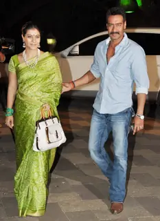 Kajol and Ajay Devgn grace Sanjay Dutt's Mata Ki Chowki in Bandra