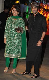 Neetu with son Ranbir grace Sanjay Dutt's Mata Ki Chowki in Bandra