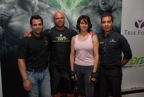 Gul Panag learns fitness tips from world champion Marius Dohne