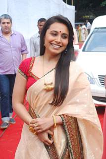 Rani Mukherjee at Sarbojanin Durga Puja in North Bombay