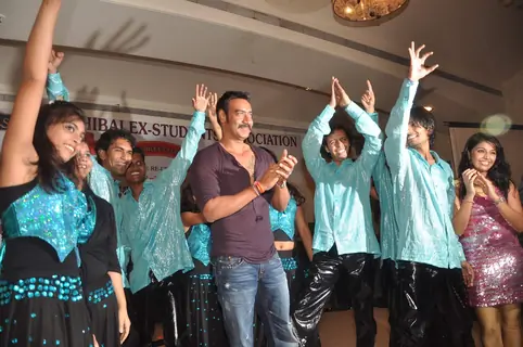 Ajay Devgan felicitated by Ex Mithibai College association headed by Krishna Hegde