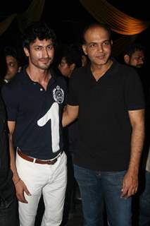 Vidyut Jamwal and Ashutosh Gowarikar at Success party of 'Force' movie