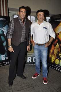 Mukesh Rishi and Anu Malik at Success party of 'Force' movie