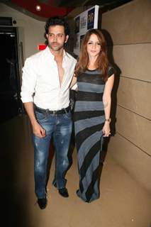 Hrithik and Sussanne K Roshan at Premiere of movie 'Love Breakups Zindagi' at PVR