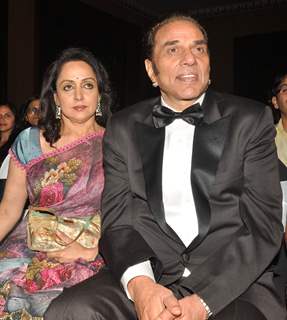 Dharmendra and Hema Malini at Music launch of film 'Tell Me O Kkhuda' in Mumbai