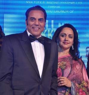 Dharmendra and Hema Malini at Music launch of film 'Tell Me O Kkhuda' in Mumbai