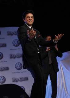 Shah Rukh Khan during the felicitation of Gauri Khan by Volkswagen Phaeton in Mumbai