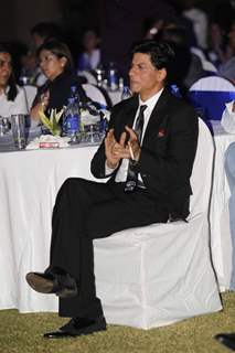 Shah Rukh Khan during the felicitation of Gauri Khan by Volkswagen Phaeton in Mumbai