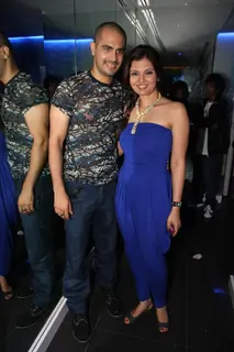 Kaishav Arora and Deepshikha Nagpal at new pub 'ICE QUBE' launch in Goregaon, Mumbai
