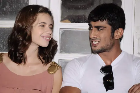 Prateik Babbar and Kalki Koechlin promote My Friend Pinto in Mehboob Studio