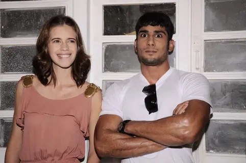 Prateik Babbar and Kalki Koechlin promote My Friend Pinto in Mehboob Studio