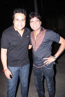 Krushna Abhishek and Raju Shrivastav at Khushi Z Fashion Store launch in Juhu, Mumbai