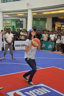 Kalki Koechlin at NBA Jam presented by HP at the R City Mall, Ghatkopar in Mumbai