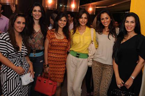 Sonali Bendre with Gayatri, Namrata at launched of Anita Dongre desert cafe - Schokolaade at Khar