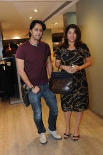 Salim Merchant with wife at launched of Anita Dongre desert cafe - Schokolaade at Khar Linking Road