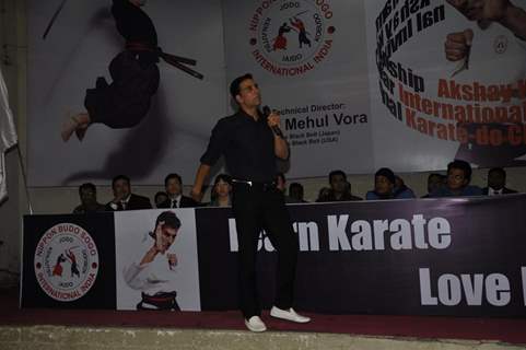 Akshay Kumar grace the Karate event at Andheri Sports Complex