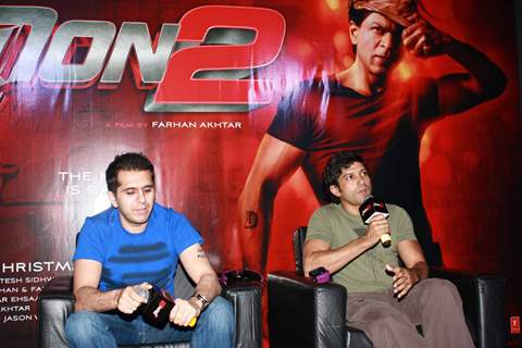 Farhan Akhtar and Ritesh Sidhwani at Press Conference of first look launch of Don 2