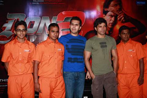 Farhan Akhtar and Ritesh Sidhwani at Press Conference of first look launch of Don 2