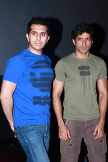 Ritesh Sidhwani and Farhan Akhtar at Press Conference of first look launch of Don 2