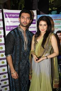 Chirag & Sagarika celebrate Diwali with their film 'Miley Naa Miley Hum' at Fame Cinemas in Andheri